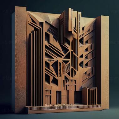 3D model brutalism (STL)